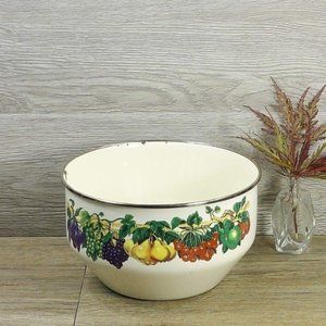 Tabletops Unlimited Vitroceramic Pyrex Bowl Fruits Pattern Cookware Dining VTG